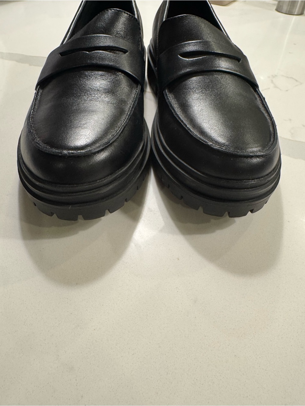 Quince Black Leather Penny Loafers - Picture 4 of 7